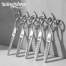 Tesoura De Desbaste Profissional Para Salão De Barbeiro De 6.5 Polegadas , Cabeleireiro Corte De Cabelo Uso Doméstico , Ferramentas E Acessórios De Penteado