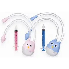 Seringa Lavagem Nasal E Aspirador Nasal Coruja Em Silicone Higiene Nasal  Bebê Sugador Meleca