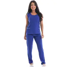 Uniforme Regata E Calça Helanca Prático Elástico E Flexível Se Molda ao Corpo Confortável Limpeza Copa Doméstica Faxina