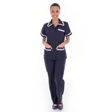 Kit com 2 conjuntos de Uniforme em Oxford p Copeira Empregada Doméstica Corporativo ou residencial