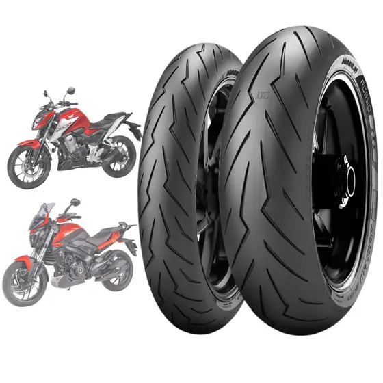 Par Pneu ESPORTIVO 110/70-17 + 150/60-17 Diablo Rosso 3 DOMINAR 400 G 310R Speed 400 CB 300F Twister NINJA DUKE MT03 R3