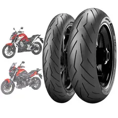 Par Pneu ESPORTIVO 110/70-17 + 150/60-17 Diablo Rosso 3 DOMINAR 400 G 310R Speed 400 CB 300F Twister NINJA DUKE MT03 R3