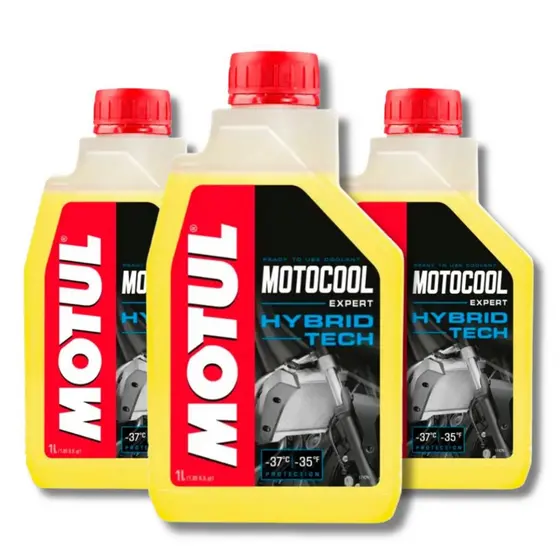 KIT 3 ANTICONGELANTE MOTO FLUIDO MOTUL MOTOCOOL EXPERT 37 1l MT 09 DOMINAR 400 CBR 1000RR-R Fireblade Z400 NINJA 650