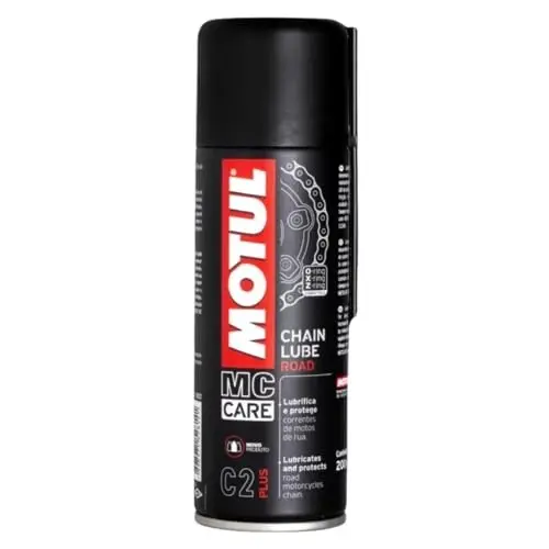 LUBRIFICANTE DE CORRENTES MOTOS STREET RUA MOTOBOY URBANO MOTUL C2+ PLUS CHAIN LUBE 200 ML SPRAY
