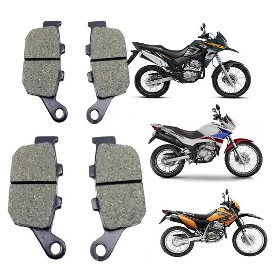 KIT JOGO PAR PASTILHA XRE300 SEM ABS TORNADO FALCON DIANTEIRO + TRASEIRO