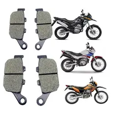KIT JOGO PAR PASTILHA XRE300 SEM ABS TORNADO FALCON DIANTEIRO + TRASEIRO