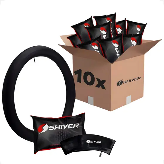 10 UNIDADES KIT CAMARA DE AR SHIVER BICICLETA INFANTIL ARO 16 175MM ATACADO BICO GROSSO SCHRADER