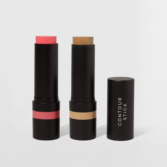 Kit Blush em Bastão Rosa Claro + Contorno em Bastão Marrom Claro Océane Edition (2 Produtos)