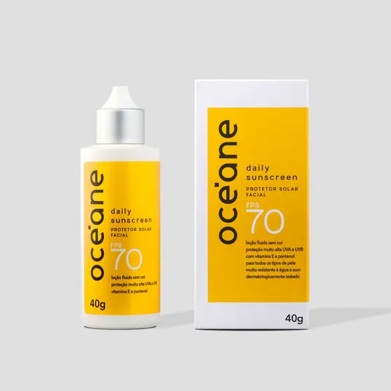 Protetor Solar Facial Fps 70 - Daily Sunscreen 40g