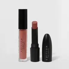 Kit Batom Rosa + Brilho Labial Océane Edition (2 Produtos)