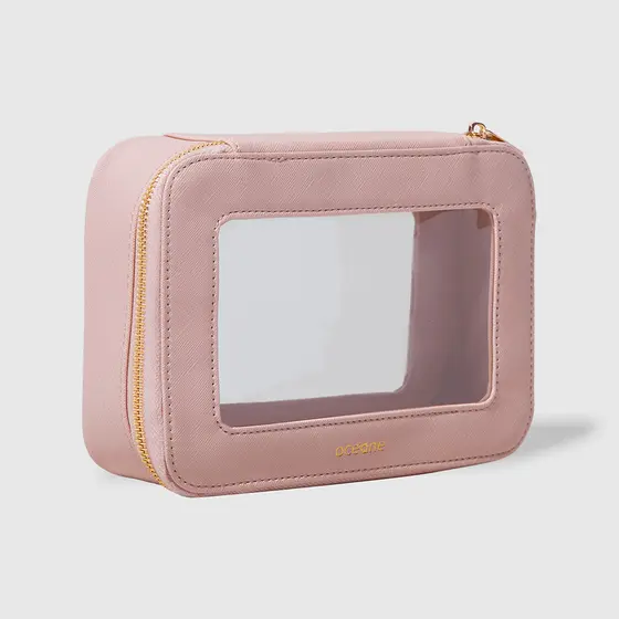 Nécessaire Nude com Transparência - Crystal Case