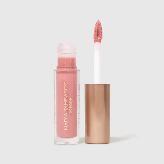 Brilho Labial Rosa Cintilante Nádia Tambasco By Océane - Lip To Glow Obsession 1,8g 