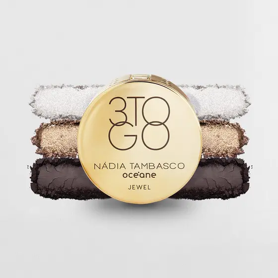 Trio de Sombras Nádia Tambasco By Océane - 3 To Go Palette Jewel 7,8g