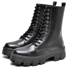 Bota Coturno Dubuy Tratorada Feminina Cano Medio Preto Glock 1801FG