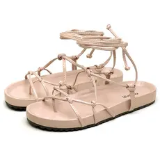 Sandalia Rasteirinha Dubuy Feminina Papete Flatform Prata Aisha 2040FG