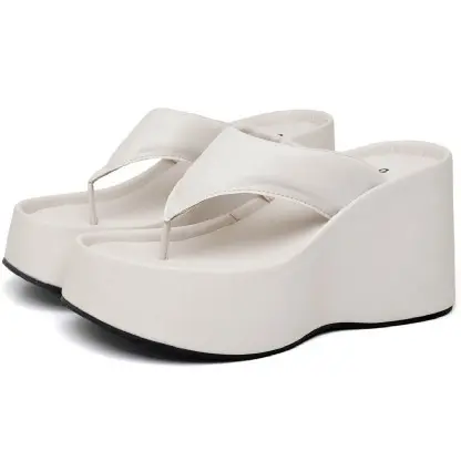 Tamanco Feminino Dubuy Salto Plataforma Off White Vik 2100DB