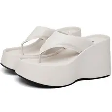 Tamanco Feminino Dubuy Salto Plataforma Off White Vik 2100DB