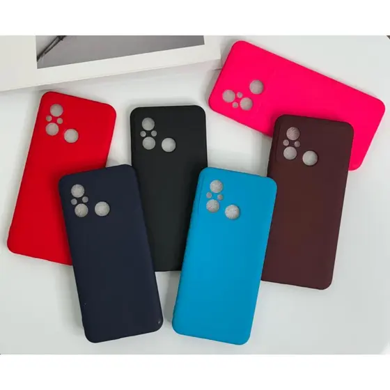Capa Capinha Compatível Para Redmi 12C / Redmi 11A Silicone Aveludado Película Case