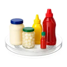 Organizador Giratório Dry Coza 29x3,2cm Cor Cristal - Organização de Geladeira