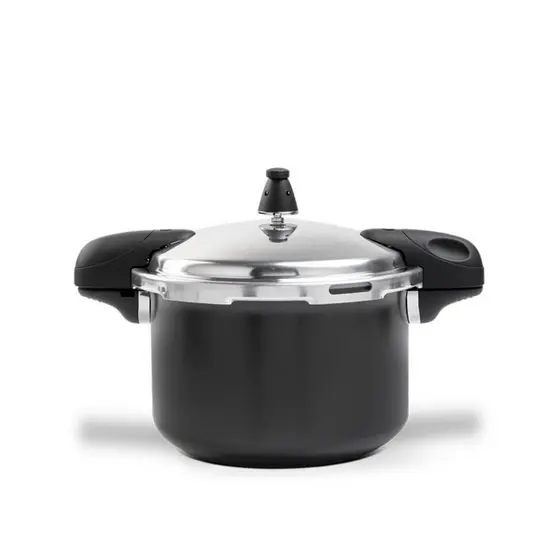 Panela de Pressão Brinox 5,4 L Antiaderente Ceramic Life Pressure com Indução Vermelho e Preto