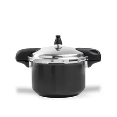 Panela de Pressão Brinox 5,4 L Antiaderente Ceramic Life Pressure com Indução Vermelho e Preto