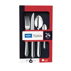 Faqueiro Brinox Turim 24 Peças Aço Inox - Compacto