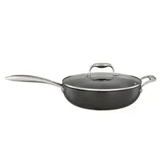 Wok com Tampa Diamond Brinox 28X8 3,4L - Com Indução - Tamanho Grande
