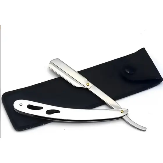 Navalhete Para Barbeiro Barba Profissional Cor Prateado