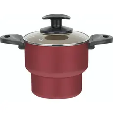 Cuscuzeira Tampa de Vidro Antiaderente Cereja N°16 Grande