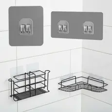 10/20/30 unidades de ganchos de pressão adesivos transparentes para pendurar utensílios na cozinha e banheiro
