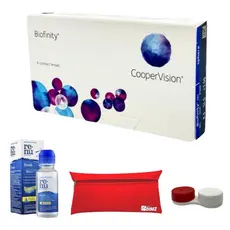 Lente de Contato Biofinity Coopervision Mensal 06 unidades +Estojo