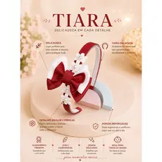 Tiara Infantil com Laço Tiara Floral de Cabelo Menina Faixa Arco Infantil