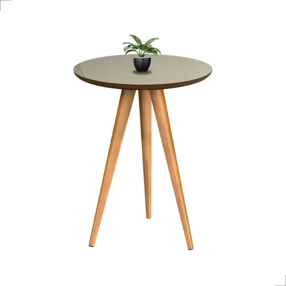 Mesinhas De Apoio 70cm Retrô Vintage Redonda Mesas Com Pés Palito Quarto Decoração Sala