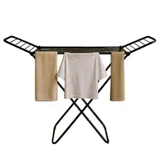 Varais De Chão Retrátil Com E Sem Abas Dobrável Em Aço Reforçado Secagem Roupas 15kg