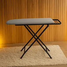 Tábua De Passar Roupa Mesa Extra Forte Com Suporte Porta Ferro 3 Medidas De Regulagem Resistente
