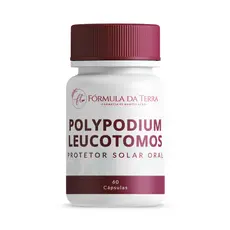 Polypodium Leucotomos 400mg e Luteina 10mg ( Protetor Solar em Cápsulas ) 60 Cápsulas