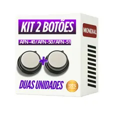 2 Botão P Air Fryer Mondial Afn40 Afn50 Afn51 Preto Original