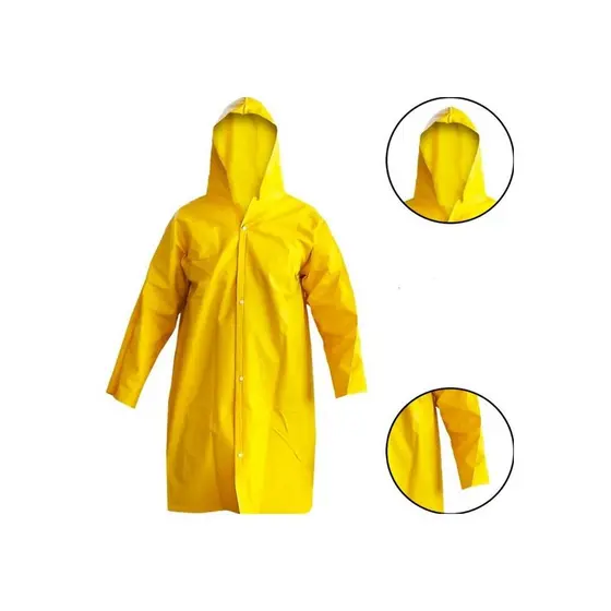 Capa De Chuva Impermeável Tamanho EXG Pvc Forrado Com Capuz