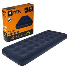 Colchao Inflável Solteiro Star 185cm 150kg Azul PVC Nautika