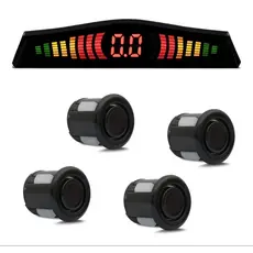 Sensor Estacionamento 4 Sensores Ré Display Led Cor Preto