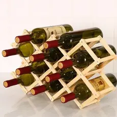 Adega Vinho ou Espumante de Mesa Porta Vinho Em Madeira Tipo Comeia 8 ou 10 Garrafas