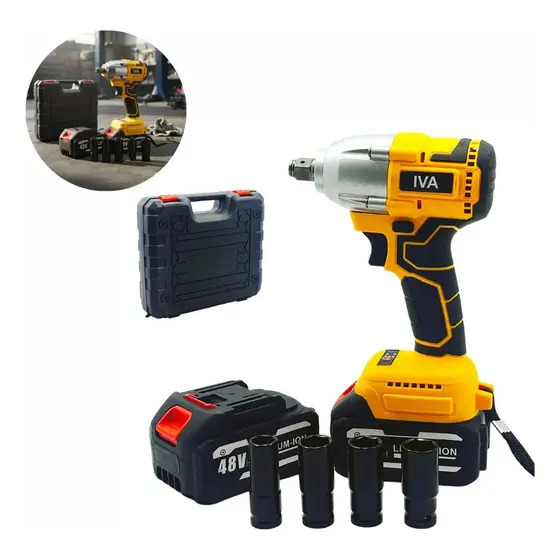 Parafusadeira Furadeira De Impacto 2 Baterias 48v Maleta Kit