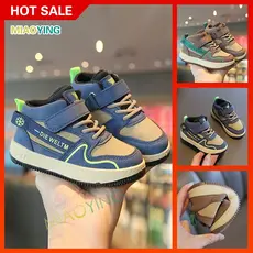 Tênis Infantil Tênis casuais de cano alto para Meninos Moda de sapatos infantis para meninas leve e macio