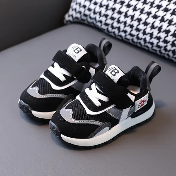 Tênis infantil Sapatos infantis casuais para meninos Moda tênis de corrida para meninas Leve e macio