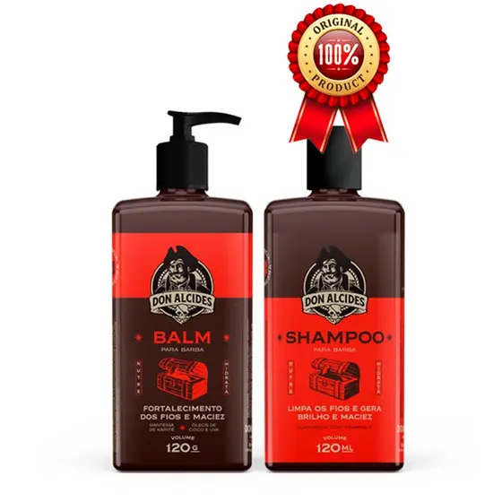 KIT SHAMPOO + BALM BARBA NEGRA DON ALCIDES