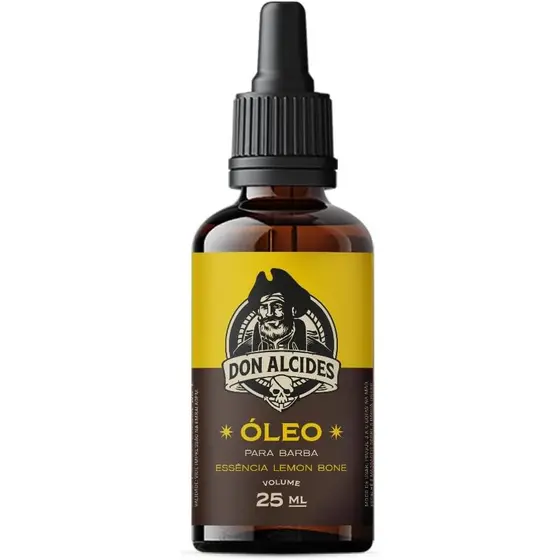 Óleo Para Barba Lemon Bone Don Alcides 25ml Hidratação E Brilho Cítrico