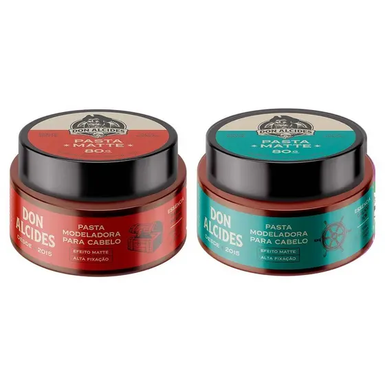 Kit 2x Pasta Matte Barba Negra e Calico Jack Don Alcides