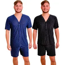 Kit 2 Pijama Masculino Verão Aberto Curto Liganete Homem