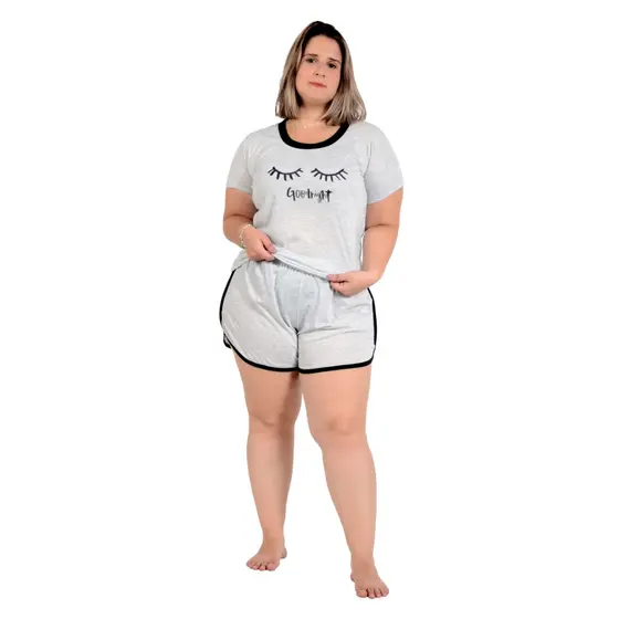 Short Doll Tie Dye Plus Size De Malha Baby Doll