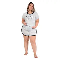 Short Doll Tie Dye Plus Size De Malha Baby Doll